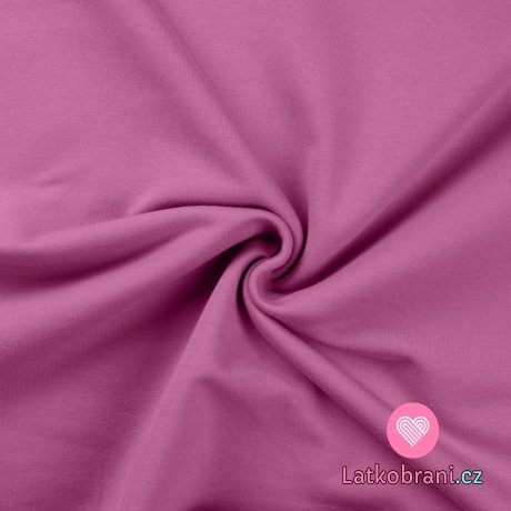 Jednobarevná teplákovina fialová lila