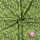 Úplet potisk bláznivé pixely zelené