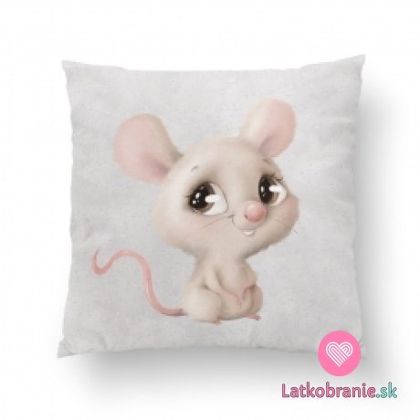 Bavlnený panel béžová myš