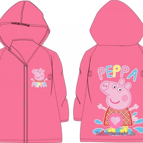 Regenmantel Babyschwein Peppa, pink, vel. 116-122