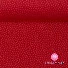 Bavlněné plátno drobné světle červené puntíky na červené