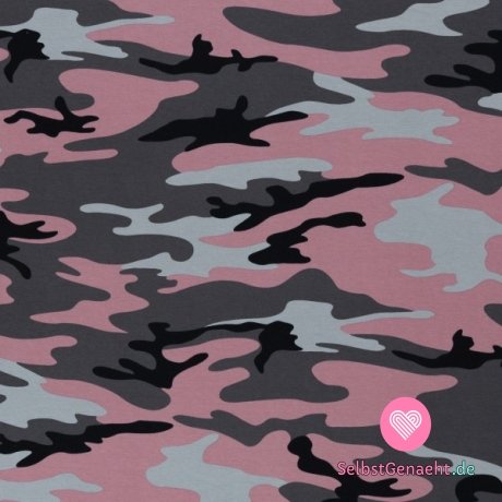 Strick-Camouflage in Rosa