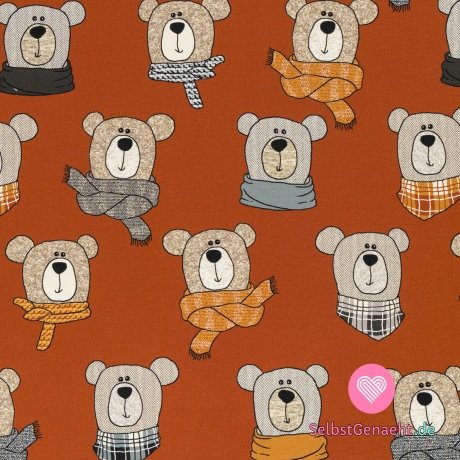 Sweatshirt-Print Teddybär Medien auf einem Ziegelstein