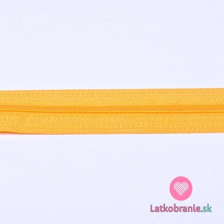 Metrážový zips špirálový 3 mm Žltá