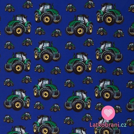 Softshell potisk traktory na modré