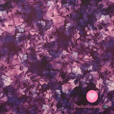 Softshell-Sommerdruck mit lila Blättern