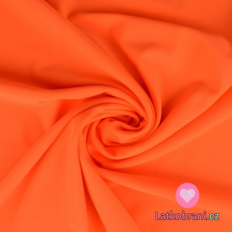 Plavkovina (lycra) jednobarevná neonově oranžová