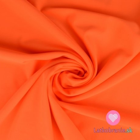 Plavkovina (lycra) jednofarebná neónovo oranžová
