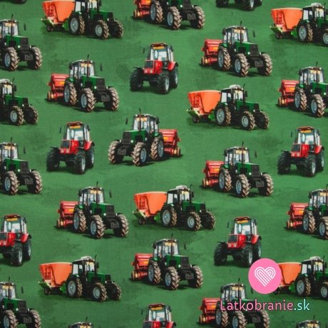 Úplet digitisk traktory na zelenej