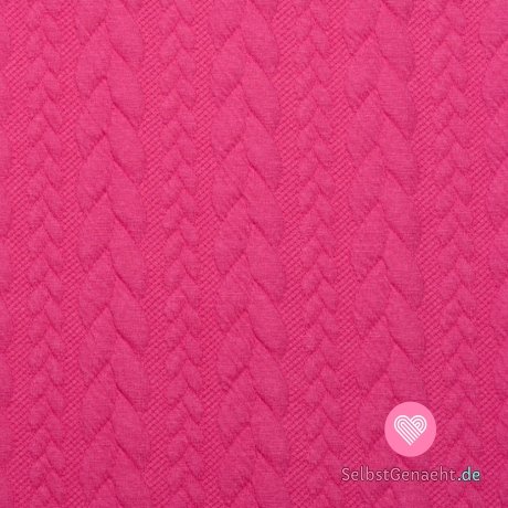 Gewirflochten fuchsia pink