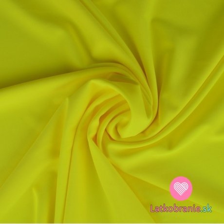 Plavkovina (lycra) jednofarebná neónovo žltá