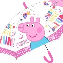 Detský vystreľovací dáždnik Prasiatko Peppa, ružový