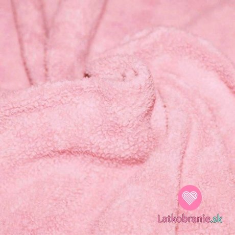 Bavlnený fleece ružový (sherpa)