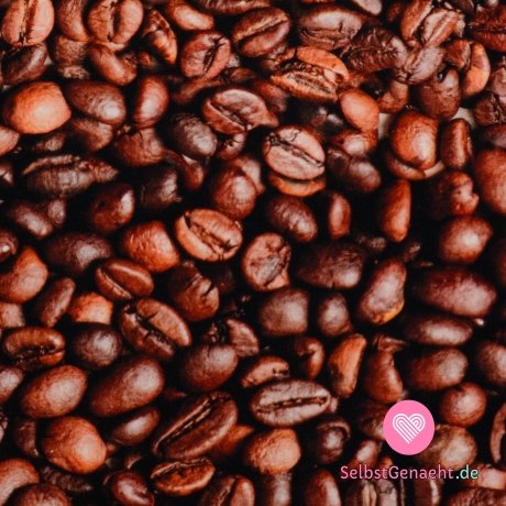 Strickdruck von Kaffeebohnen