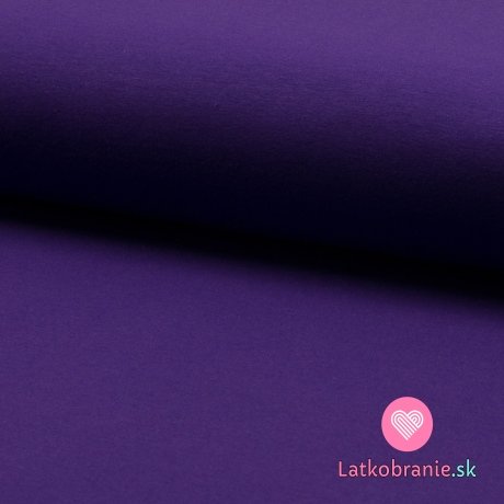 Jednofarebná teplákovina sýto fialová