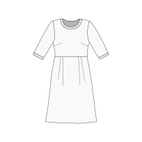 Střih dámské šaty Jane (vel. 36 - 44)