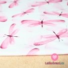Teplákovina růžové vážky na smetanové