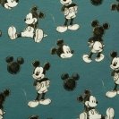 Úplet potlač myšák Mickey na modrej