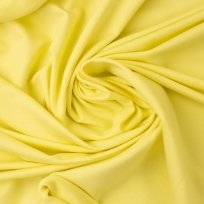 Jednofarebný viskózový úplet pastelovo žltý