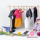 Ramínko na oblečky pro malé panenky, s hvězdičkou - 13 cm