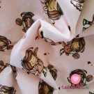 Teplákovina potisk holčička motýlek na růžové
