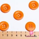 Knoflík hladký lesklý oranžový 24mm