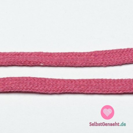 Kordel flach 10mm Pink magenta
