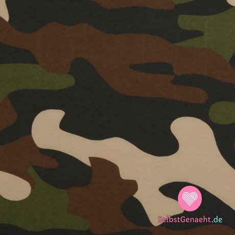 Wintersoftshell mit Camouflage-Print
