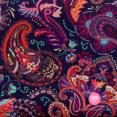 Softshell-Mandala-Print in herbstlichen Farben