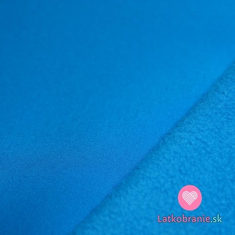 Softshell modrý tyrkysový tmavší s fleecom