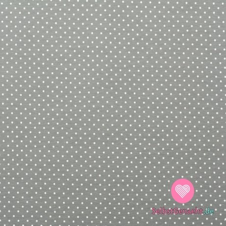Gestricktes Print-Regular-Mini-Dots auf Grau