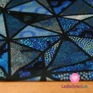 Úplet digitisk mozaikové trojúhelníčky modré -ZBYTEK