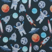 Softshell kosmonauti mezi planetami na černé s fleecem 