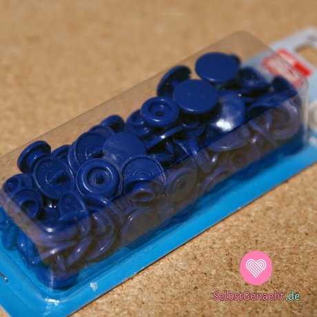 Druckknöpfe aus Kunststoff Königsblau