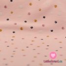 Úplet potisk sladké puntíčky na baby růžové