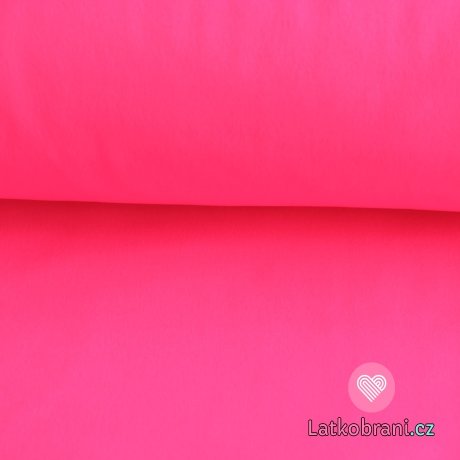 Softshell neon růžový s fleecem 315g 