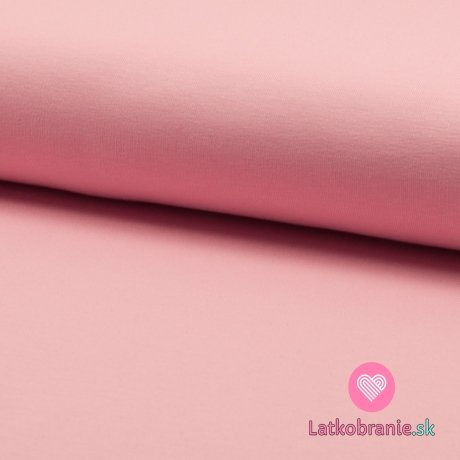 Jednofarebná teplákovina ružová baby