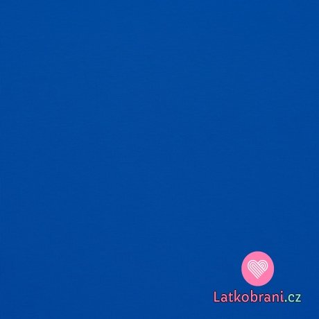 Teplákovina jednobarevná kobaltově modrá, BIO