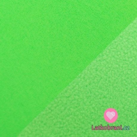 Softshell s fleecem neon zelená