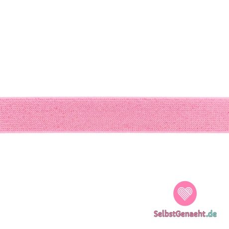 Flaches Leinen elastisch rosa mit Lurex