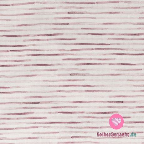 Gerippte gewellte rosa Streifen auf Weiß