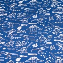 Reflektierender Softshell-Dinosaurierdruck auf Königsblau