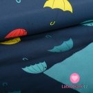 Softshell barevné deštníky na námořnické modré