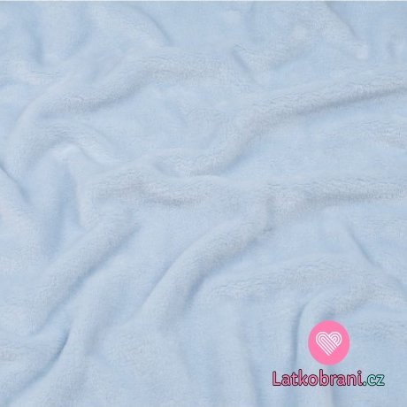 Coral fleece modro-fialková baby -ZBYTEK
