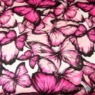 Teplákovina motýlci růžový na smetanové