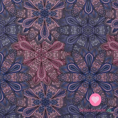 Softshell-Sommerdruck lila Mandala