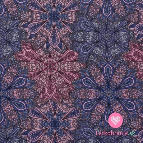 Softshell letná potlač fialová mandala