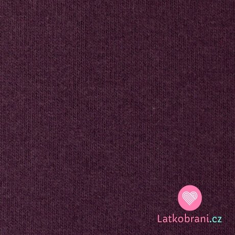 Italská pletenina, počesaná fialovo - bordó