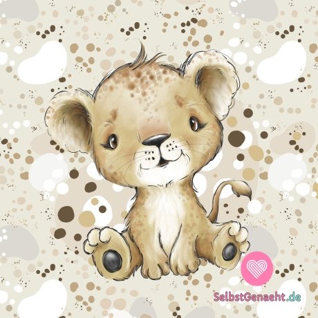 Entzückendes Löwenbaby Panel 40x50 cm