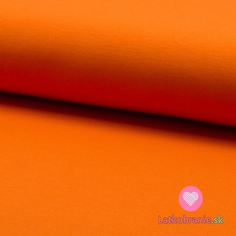 Jednofarebná teplákovina oranžová